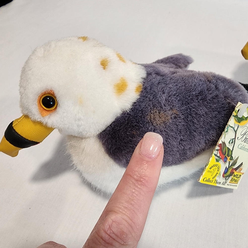 Wild Republic Audubon Birds California Gull Plush Set of 2 Waters Edge SOUND! - Picture 5 of 9